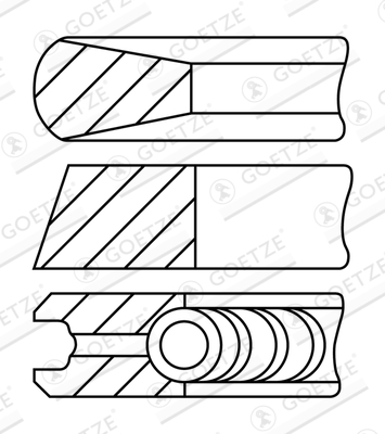 Комплект поршневых колец - 08-320200-30 GOETZE ENGINE