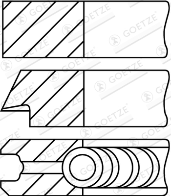 Piston Ring Kit - 08-421800-10 GOETZE ENGINE