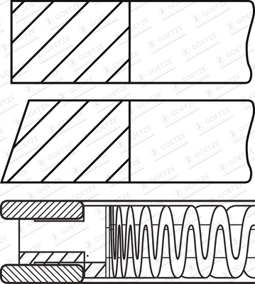 Piston Ring Kit - 08-426100-00 GOETZE ENGINE