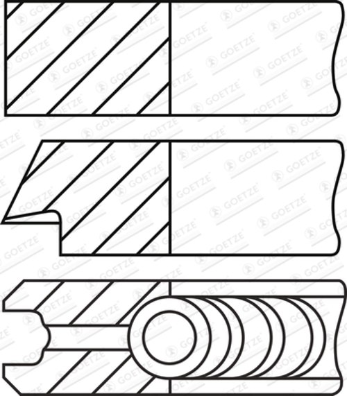 Piston Ring Kit - 08-432200-10 GOETZE ENGINE