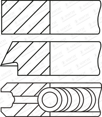Piston Ring Kit - 08-442900-10 GOETZE ENGINE