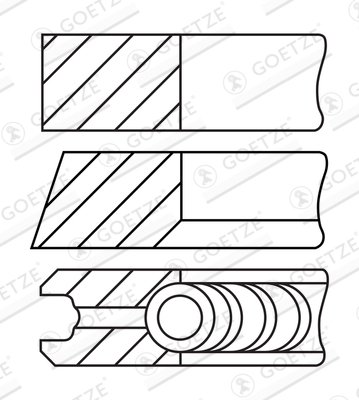 Piston Ring Kit - 08-449700-10 GOETZE ENGINE