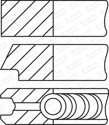 Piston Ring Kit - 08-449900-00 GOETZE ENGINE