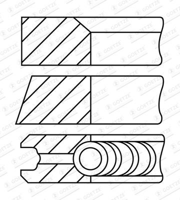 Piston Ring Kit - 08-450700-00 GOETZE ENGINE