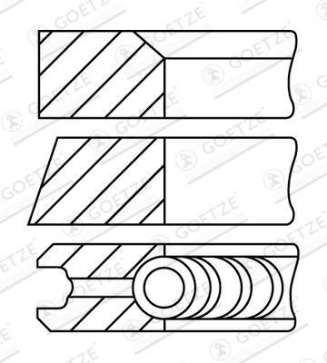 Piston Ring Kit - 08-452900-00 GOETZE ENGINE
