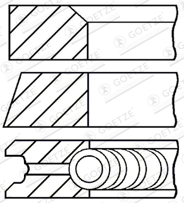 Piston Ring Kit - 08-527500-00 GOETZE ENGINE