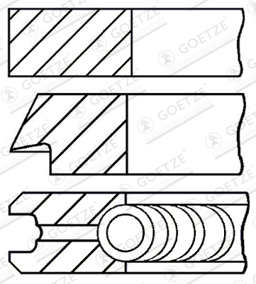 Piston Ring Kit - 08-783300-00 GOETZE ENGINE