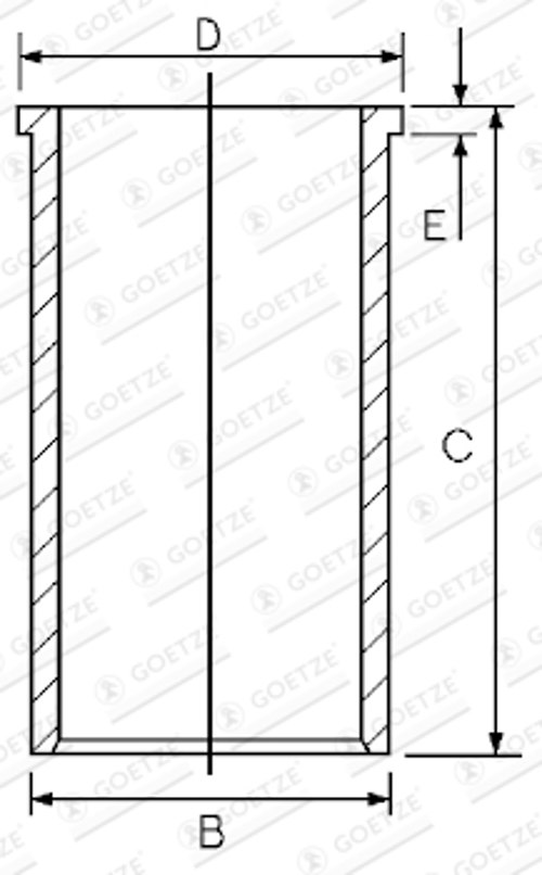 Cylinder Sleeve - 14-027950-00 GOETZE ENGINE