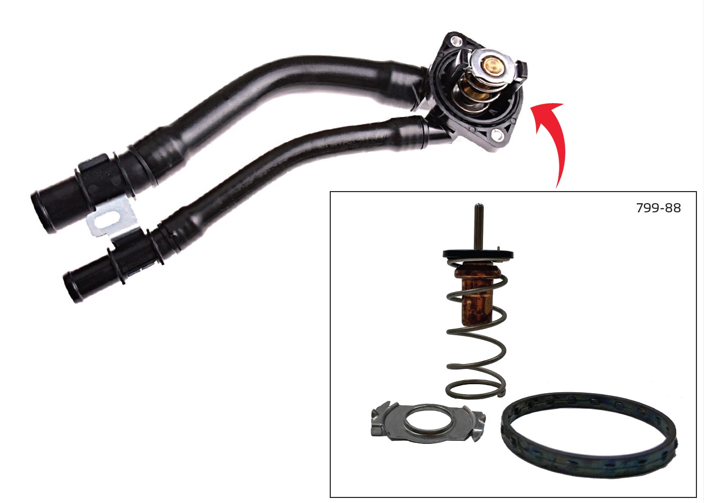 Thermostat, coolant - 799-88K MOTORAD