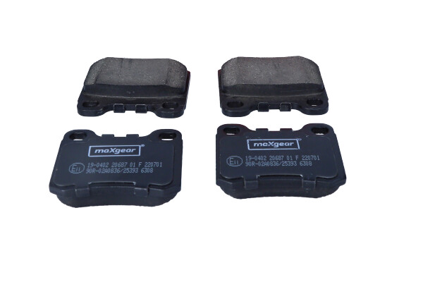 Комплект тормозных колодок, дисковый тормоз - 19-0402 MAXGEAR