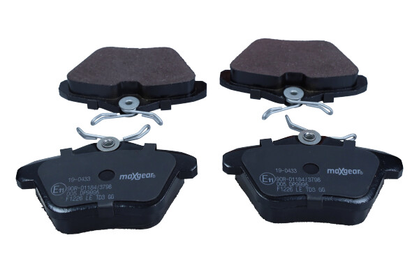 Комплект тормозных колодок, дисковый тормоз - 19-0433 MAXGEAR