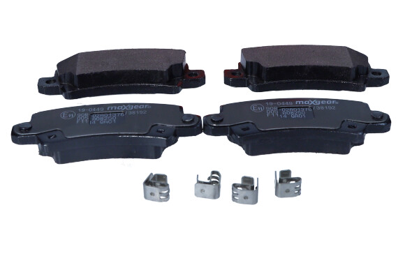 Kit pastiglie freno, Freno a disco - 19-0449 MAXGEAR