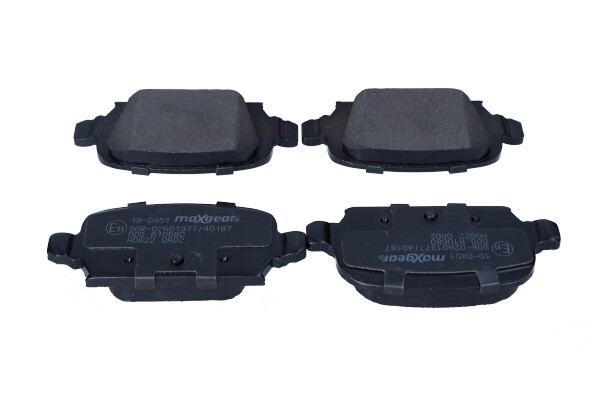 Brake Pad Set, disc brake - 19-0451 MAXGEAR