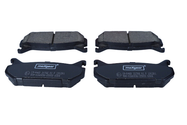 Kit pastiglie freno, Freno a disco - 19-0460 MAXGEAR