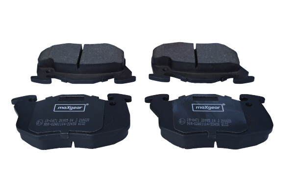 Комплект тормозных колодок, дисковый тормоз - 19-0471 MAXGEAR