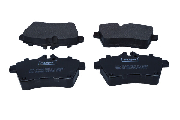 Комплект тормозных колодок, дисковый тормоз - 19-0499 MAXGEAR