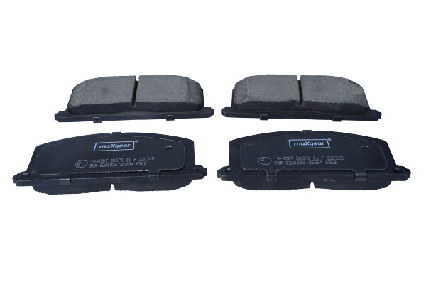 Комплект тормозных колодок, дисковый тормоз - 19-0507 MAXGEAR
