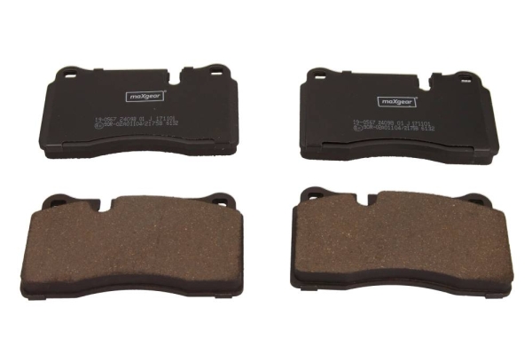 Комплект тормозных колодок, дисковый тормоз - 19-0567 MAXGEAR