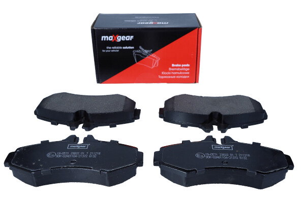 Комплект тормозных колодок, дисковый тормоз - 19-0571 MAXGEAR