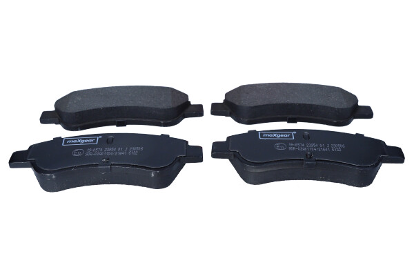 Brake Pad Set, disc brake - 19-0574 MAXGEAR