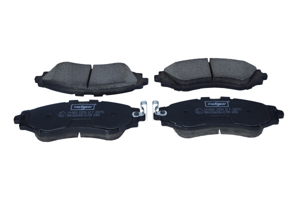 Комплект тормозных колодок, дисковый тормоз - 19-0609 MAXGEAR