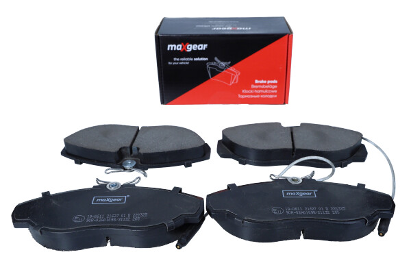 Комплект тормозных колодок, дисковый тормоз - 19-0611 MAXGEAR