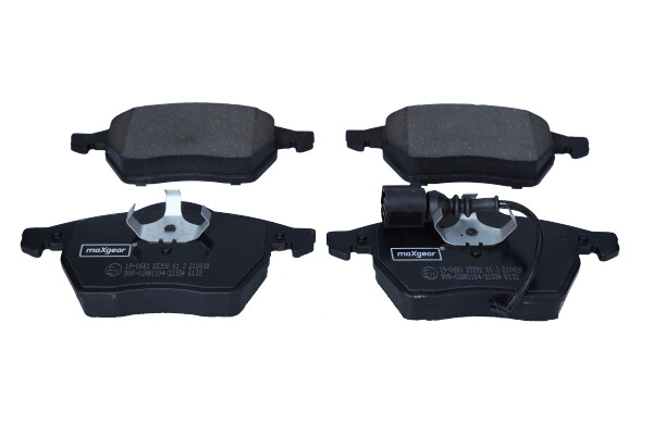 Kit pastiglie freno, Freno a disco - 19-0661 MAXGEAR