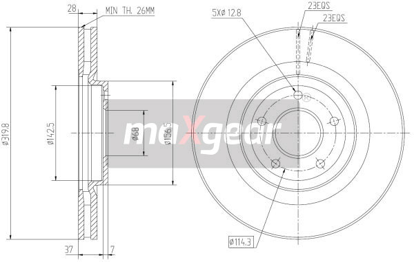 Discofreno - 19-2364 MAXGEAR
