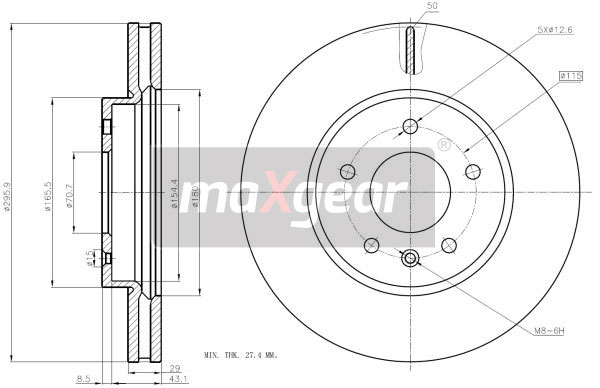 Discofreno - 19-2369 MAXGEAR