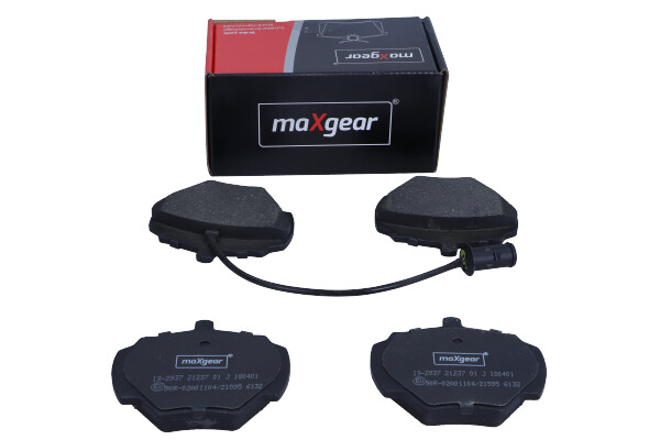 Комплект тормозных колодок, дисковый тормоз - 19-2937 MAXGEAR