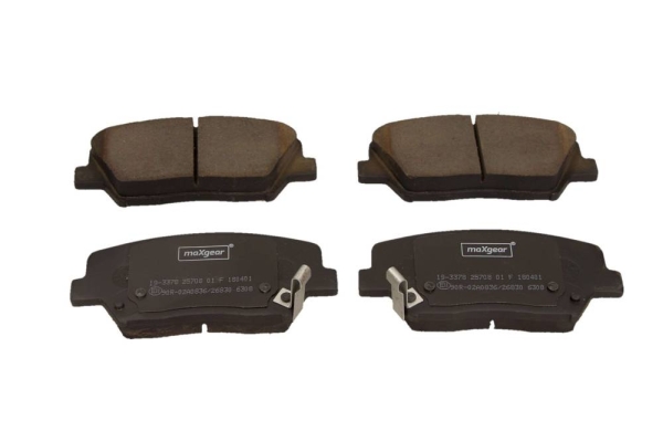 Комплект тормозных колодок, дисковый тормоз - 19-3378 MAXGEAR