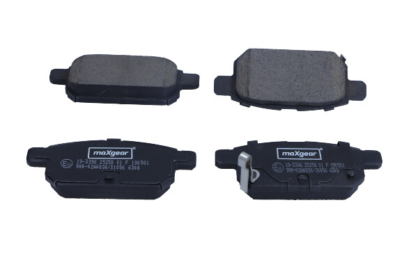Kit pastiglie freno, Freno a disco - 19-3396 MAXGEAR