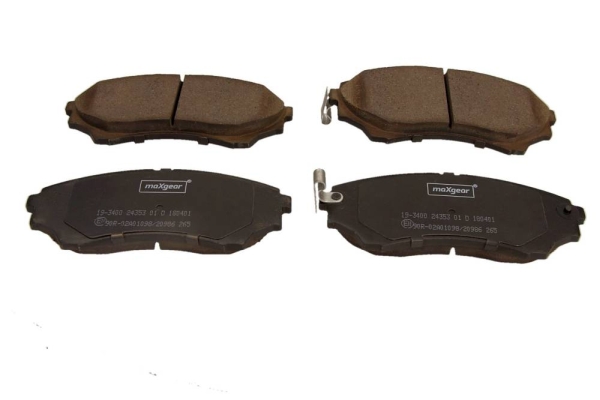 Brake Pad Set, disc brake - 19-3400 MAXGEAR