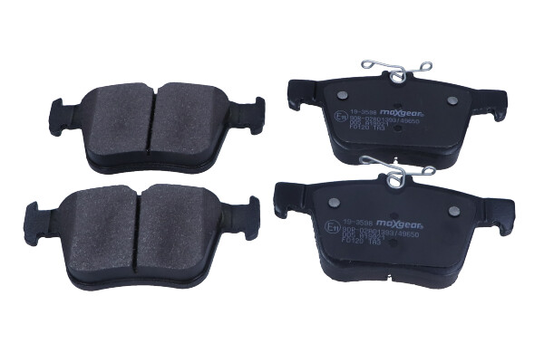 Kit pastiglie freno, Freno a disco - 19-3598 MAXGEAR