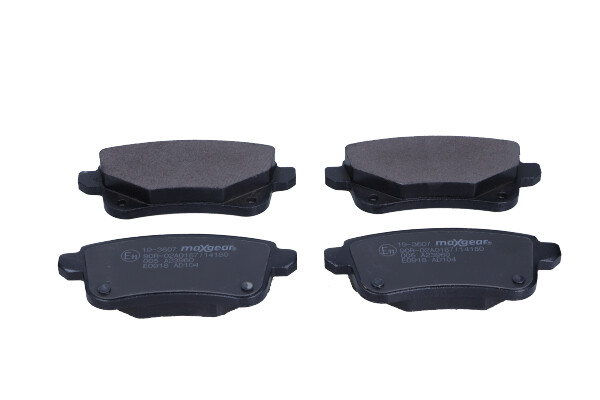 Brake Pad Set, disc brake - 19-3607 MAXGEAR