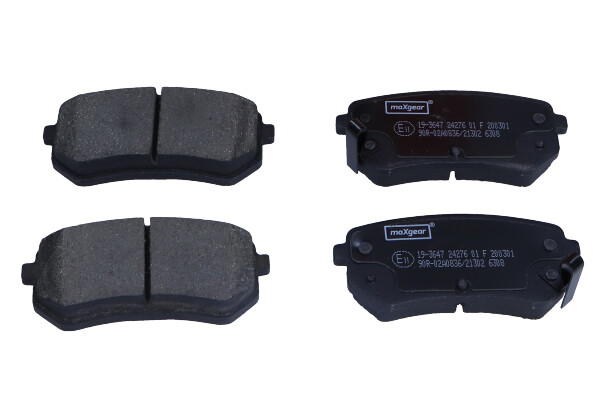 Kit pastiglie freno, Freno a disco - 19-3647 MAXGEAR