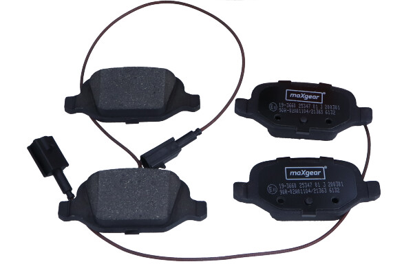 Комплект тормозных колодок, дисковый тормоз - 19-3660 MAXGEAR