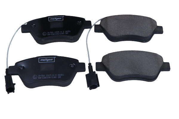 Brake Pad Set, disc brake - 19-3661 MAXGEAR