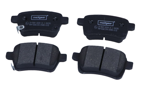 Brake Pad Set, disc brake - 19-3664 MAXGEAR