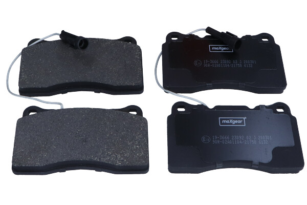 Brake Pad Set, disc brake - 19-3666 MAXGEAR