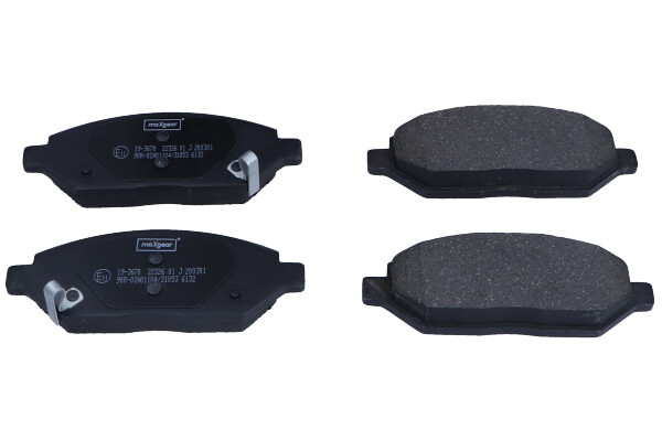 Brake Pad Set, disc brake - 19-3670 MAXGEAR
