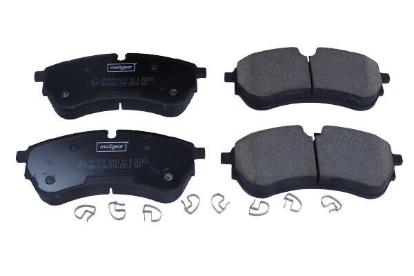 Brake Pad Set, disc brake - 19-3678 MAXGEAR