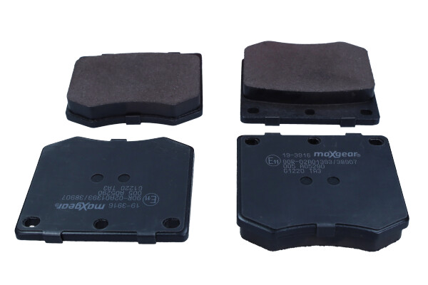 Комплект тормозных колодок, дисковый тормоз - 19-3916 MAXGEAR