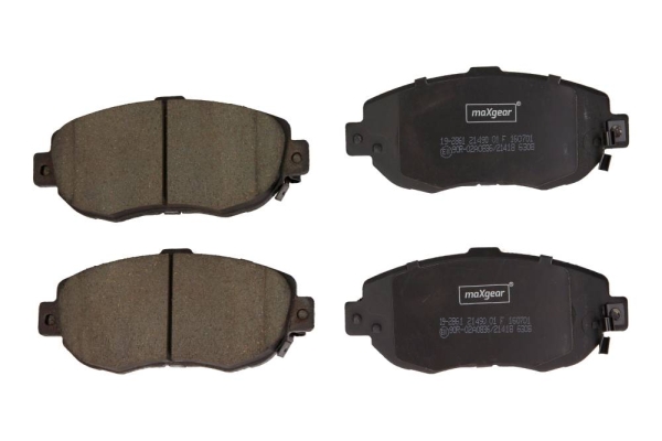 Комплект тормозных колодок, дисковый тормоз - 19-2861 MAXGEAR
