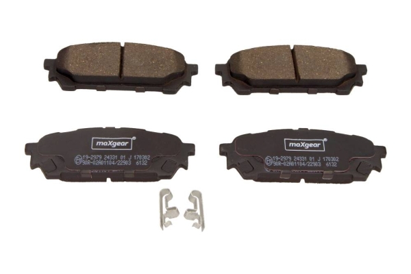 Комплект тормозных колодок, дисковый тормоз - 19-2979 MAXGEAR
