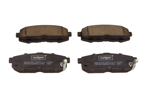 Brake Pad Set, disc brake - 19-2977 MAXGEAR