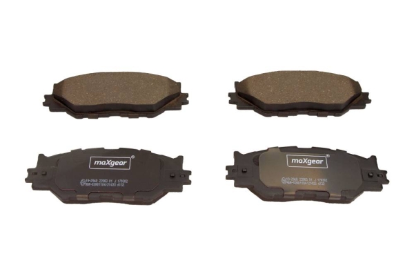 Brake Pad Set, disc brake - 19-2968 MAXGEAR