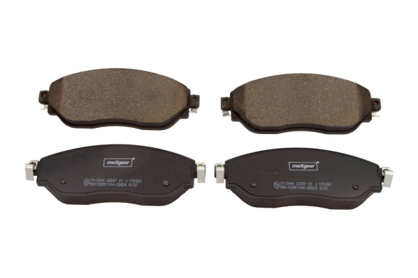 Kit pastiglie freno, Freno a disco - 19-2944 MAXGEAR