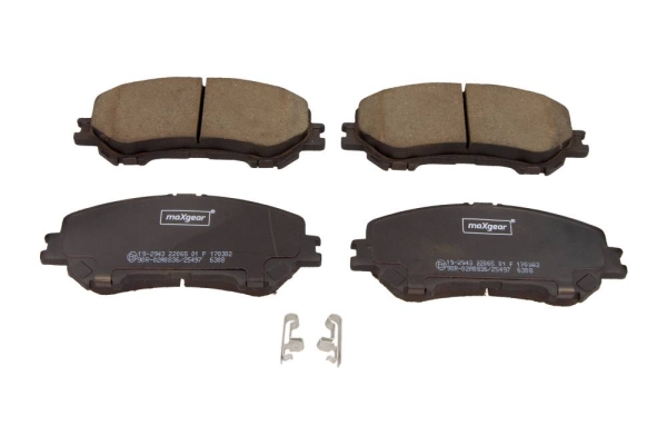 Kit pastiglie freno, Freno a disco - 19-2943 MAXGEAR
