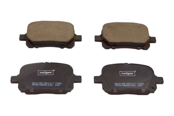 Brake Pad Set, disc brake - 19-1392 MAXGEAR